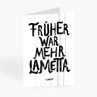 Grußkarte / Mehr Lametta