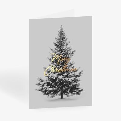 Carte de voeux / Joyeux Noël sapin