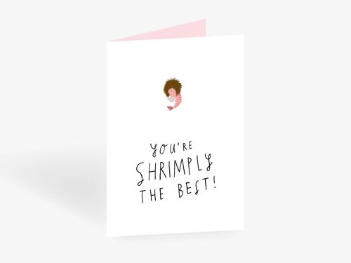 Grußkarte / Shrimply The Best