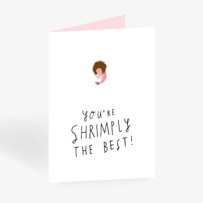 Grußkarte / Shrimply The Best