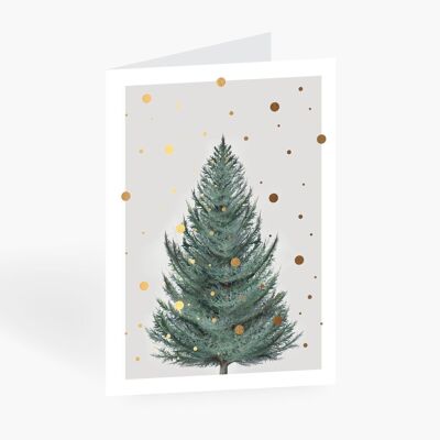 Greeting card / fir tree