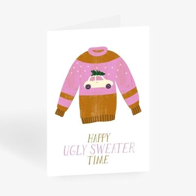 Carte de voeux / Pull laid n ° 3