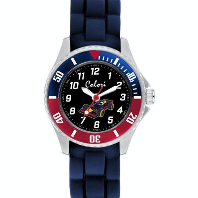 Colori Kidswatch 30MM Race car blue/red 3ATM