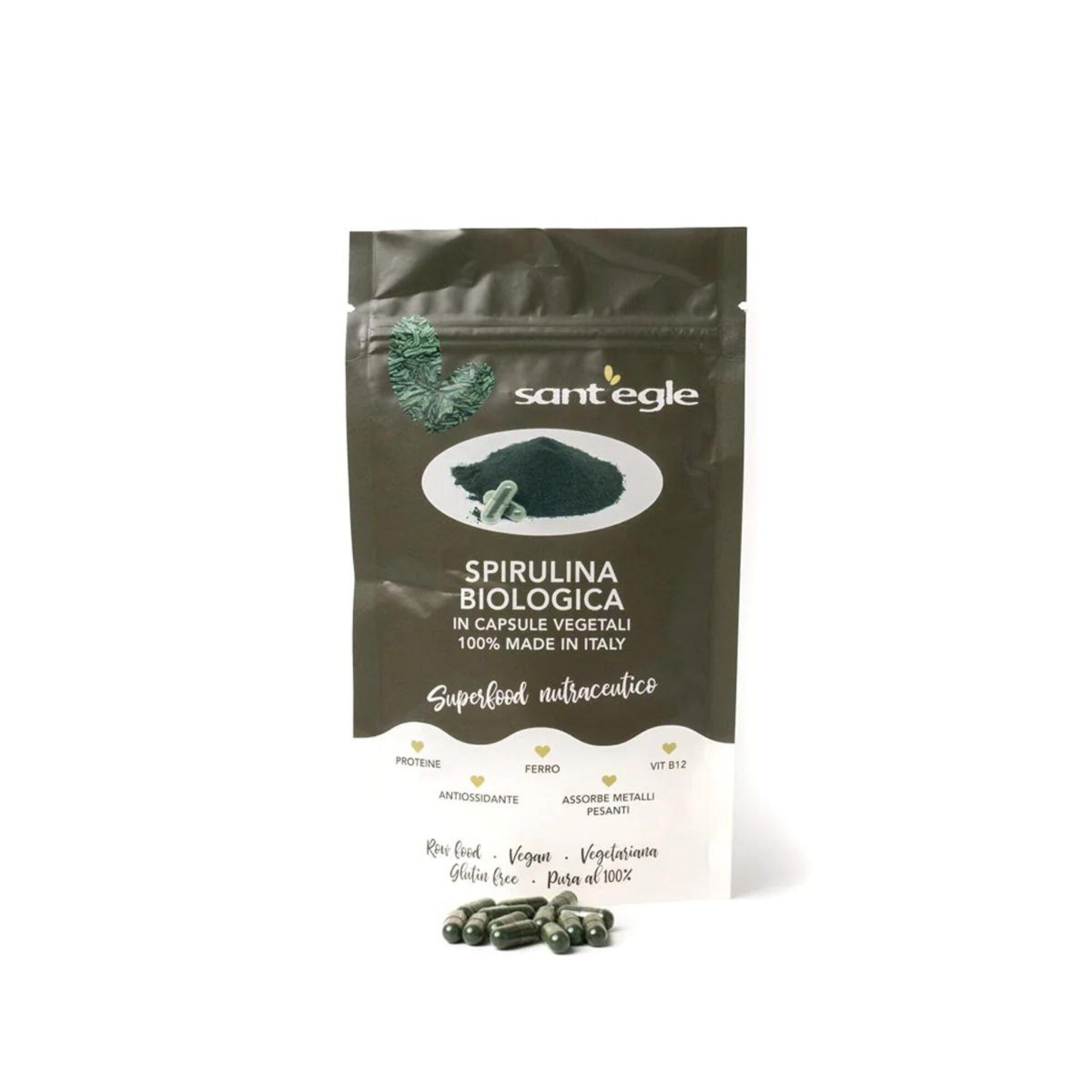 Spiruline Bio en Capsules 200 pièces de 500mg