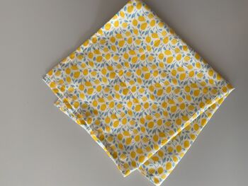 Serviettes cadeaux Furoshiki avec motif citron, taille S 35x35cm, M 50x50cm, L 70x70cm, XL90x90cm, tissu d'emballage, tissu d'emballage, Pâques 7