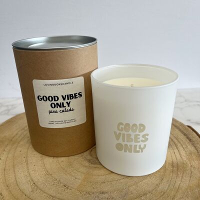 Luxuskerze "Good Vibes Only" | inkl. hochwertiger Verpackung