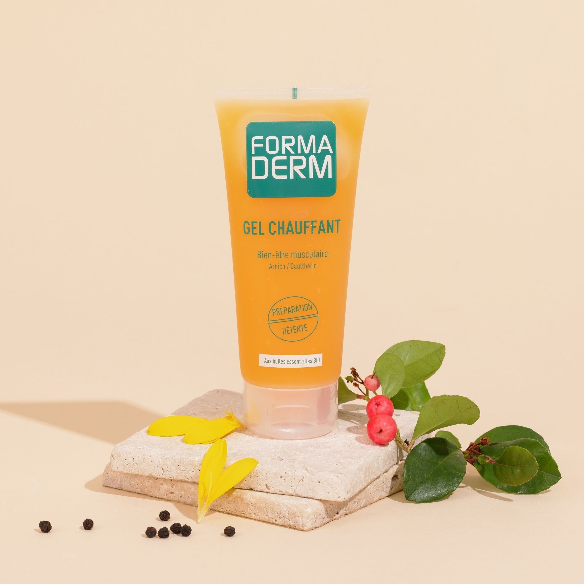 Roll-on warming gel muscle tension arnica & wintergreen