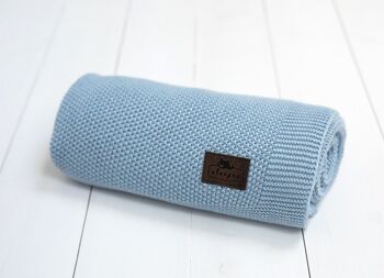 Couverture en bambou Bamboo Touch Baby_Blue 2