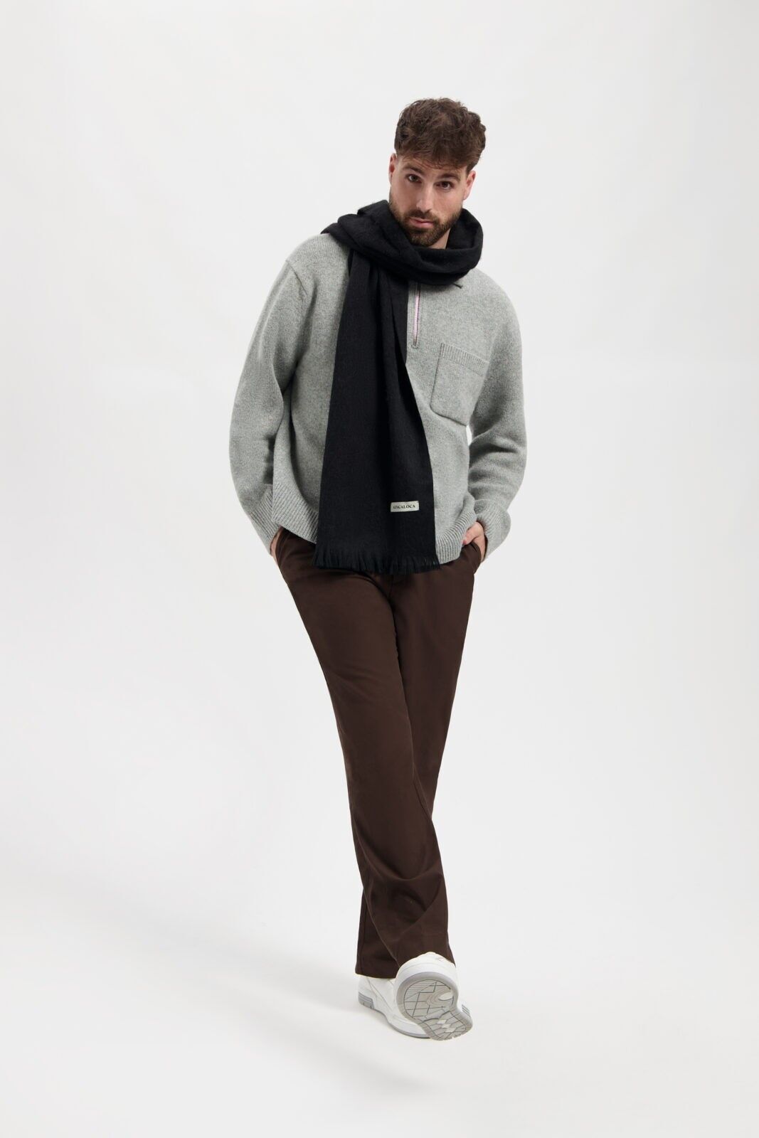 Sciarpa sottile nera