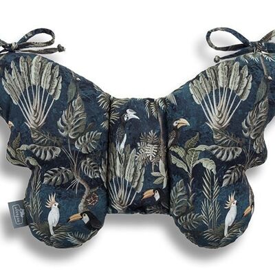 Cojín mariposa Jungle Dark_Blue