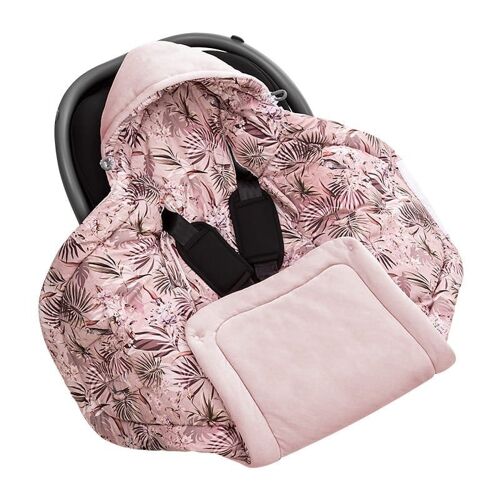 Car seat swaddle/ blanket Magic Jungle Powder_Pink