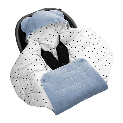 Car seat swaddle/ blanket Royal Baby Denim