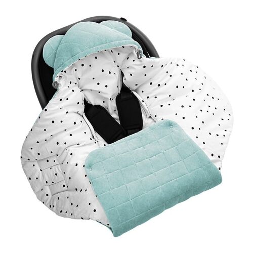 Car seat swaddle/ blanket Royal Baby Ocean_Mint