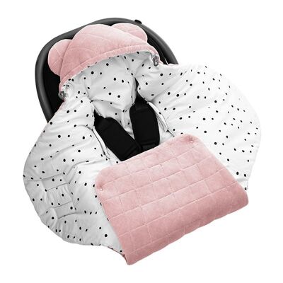 Couverture/ emmaillotage pour siège auto Royal Baby Pink