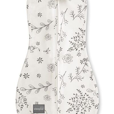 First Step Swaddle mit Kappe Bloom
