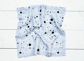 Lot de 3 encres pour tissu mousseline : gris/blanc/bleu 5