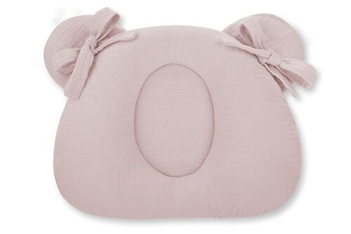 Muslin Head supporting pillow with indent Rose