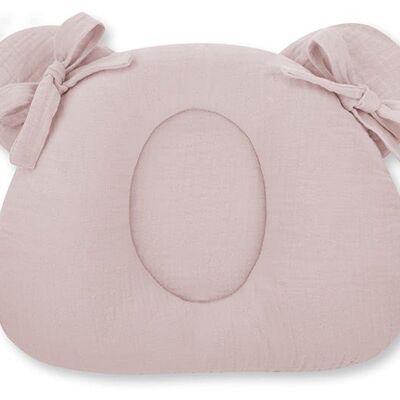 Muslin Head supporting pillow with indent Rose