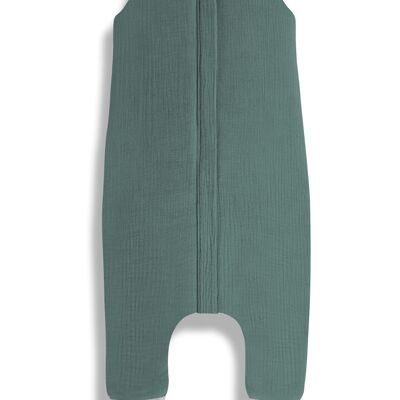 Sacco a pelo in mussola con gambe (1-2 anni)¬†Ocean_Green