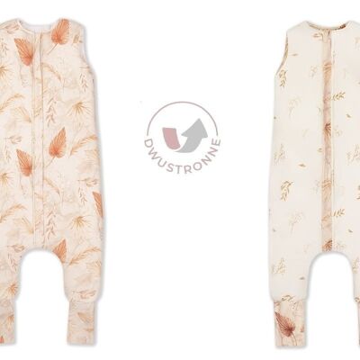 Saco de dormir reversible con patas M Bohemian Sand/Botanic