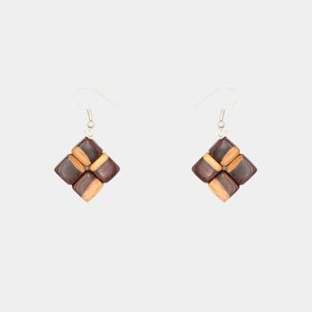 Boucles d'oreilles en bois Dania 3