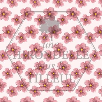 boucles d’oreilles réversibles Chinon – motif floral 1211 4