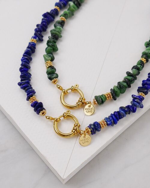 Collier TIAMO Vert ou Bleu