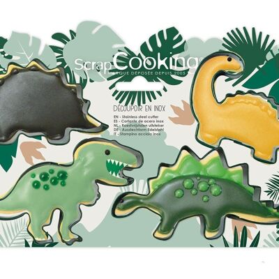 4 "dino" cookie cutters