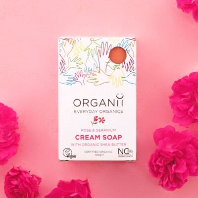 Rose & Geranium Cream Soap