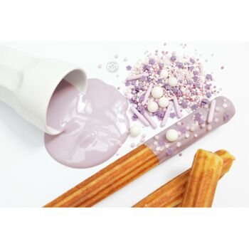 Pot décors sucrés mix rods lilas 70g 4