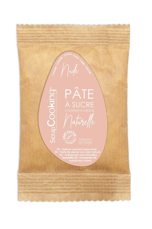 Pâte à sucre NUDE- colorant d'origine naturelle 200g