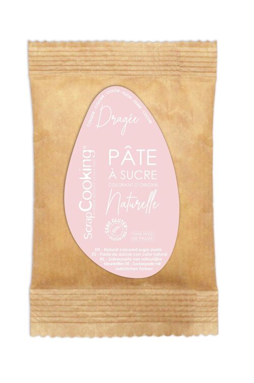 Pâte à sucre DRAGÉE- colorant d'origine naturelle 200g