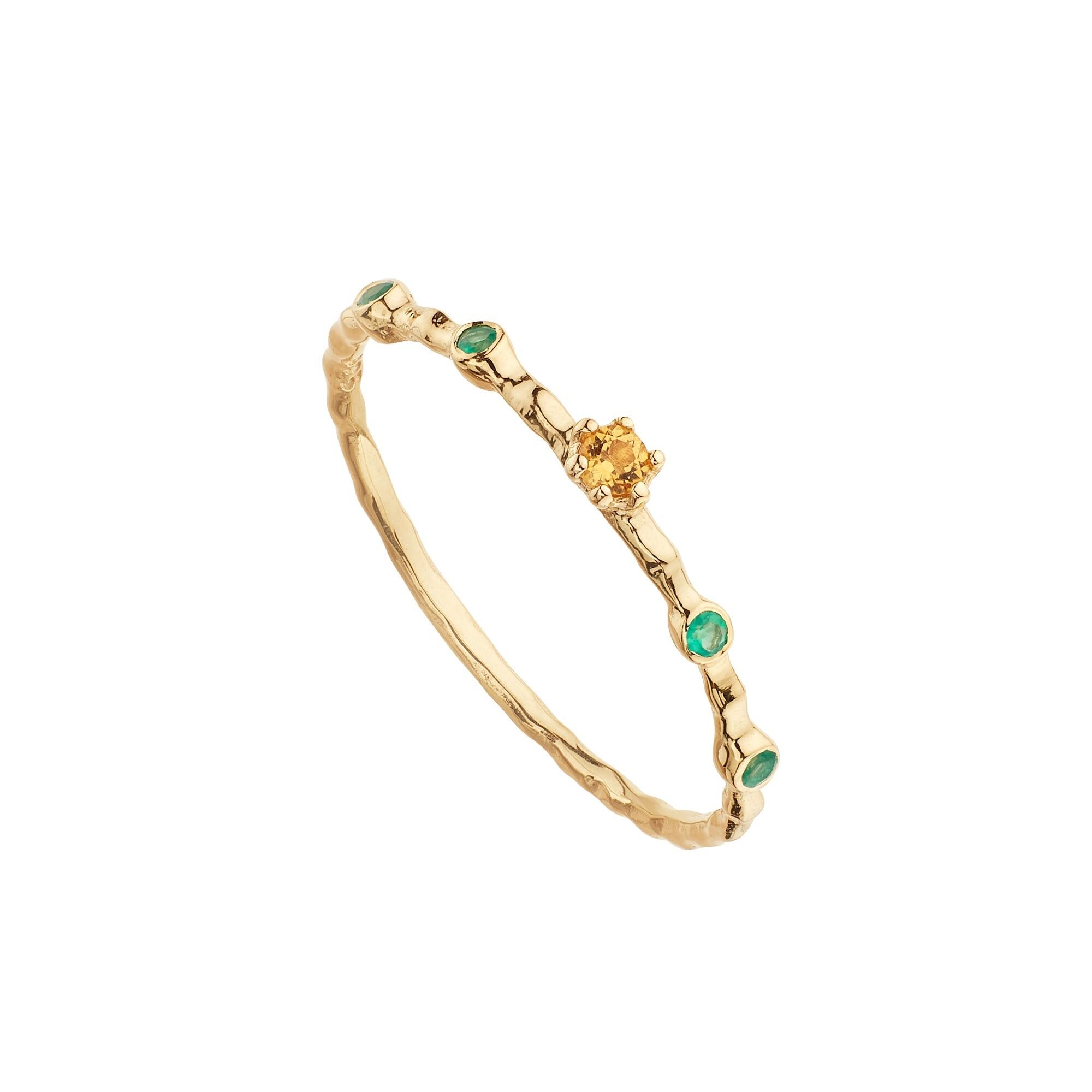 Misura dell'anello con citrino di Nuova Delhi 12