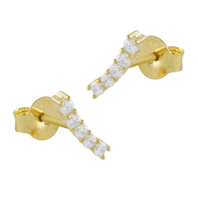 Gold plated silver earrings