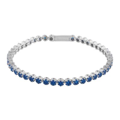 Martina bracelet in silver and blue zircons
