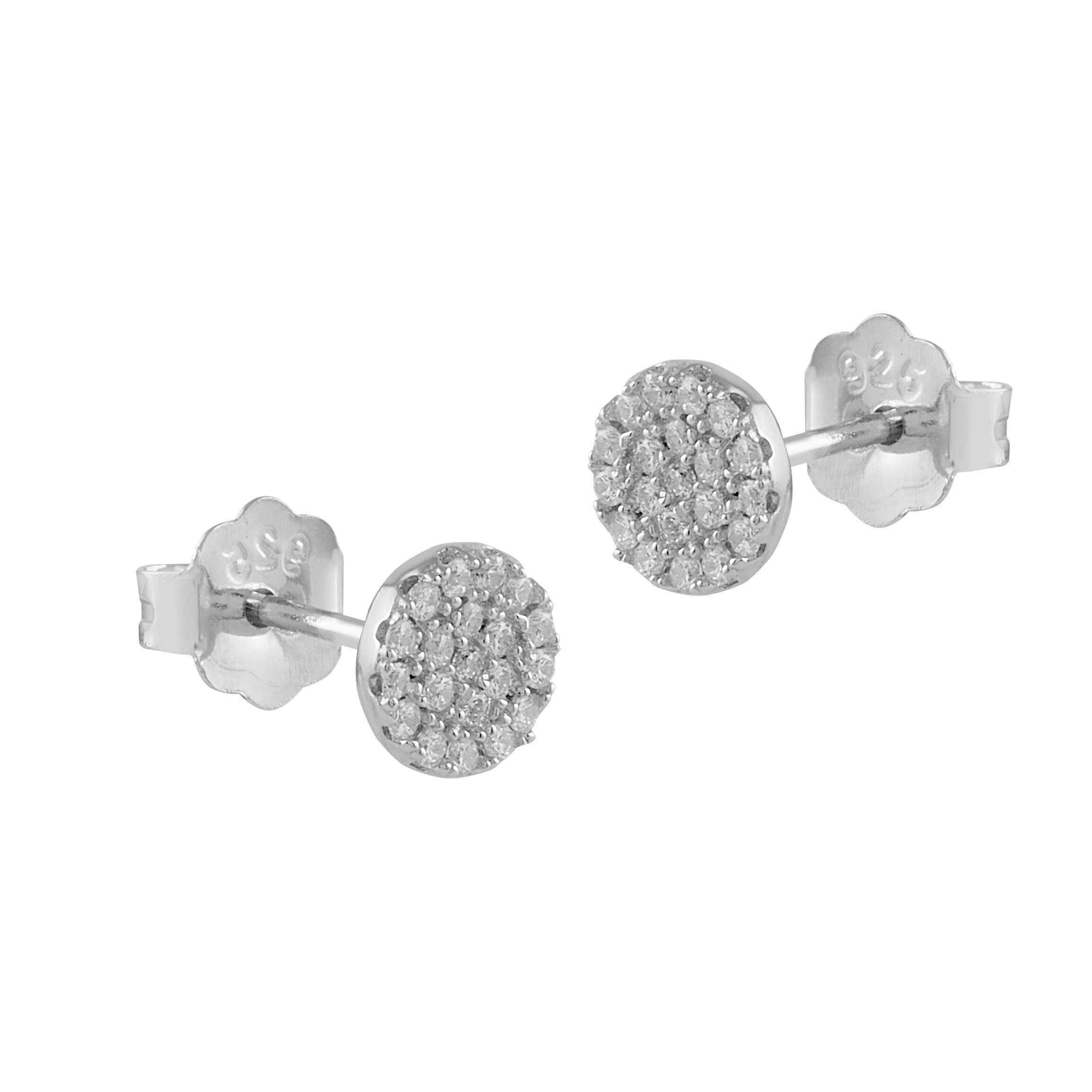 Orecchini Steffi in argento e zirconi bianchi