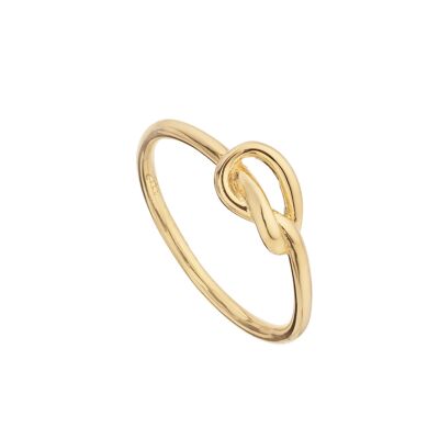 Gold Plated Bretzel Ring