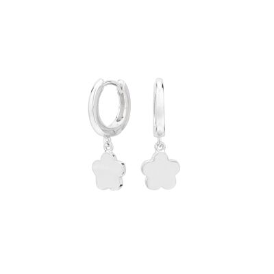 Pendientes Flor Plata