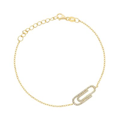 Gold Plated Clip Bracelet