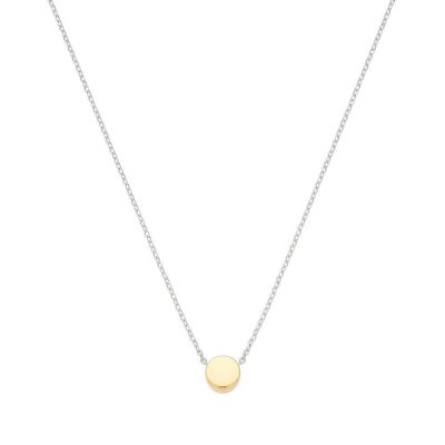 Collier Cube Cercle Bicolore