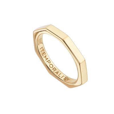 Gold Plated Screw Ring