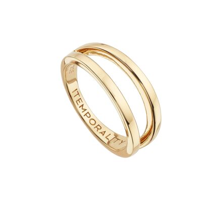 Gold Plated Lips Ring