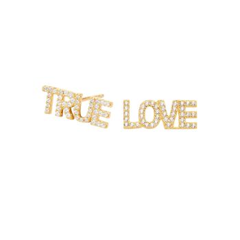 Boucles d'oreilles True Love Plaqué Or 1