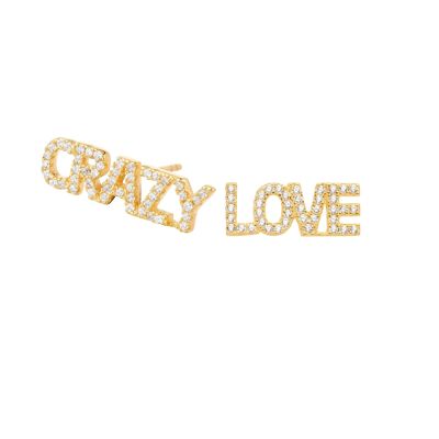 Pendientes Crazy Love Bañado en Oro