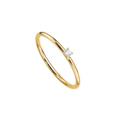Gold Plated Claw Solitaire