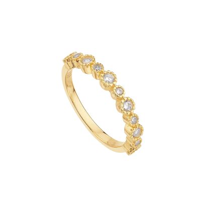 Anillo Corona Bañado en Oro