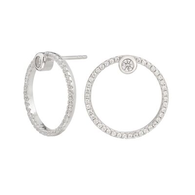 Orecchini circolari in argento