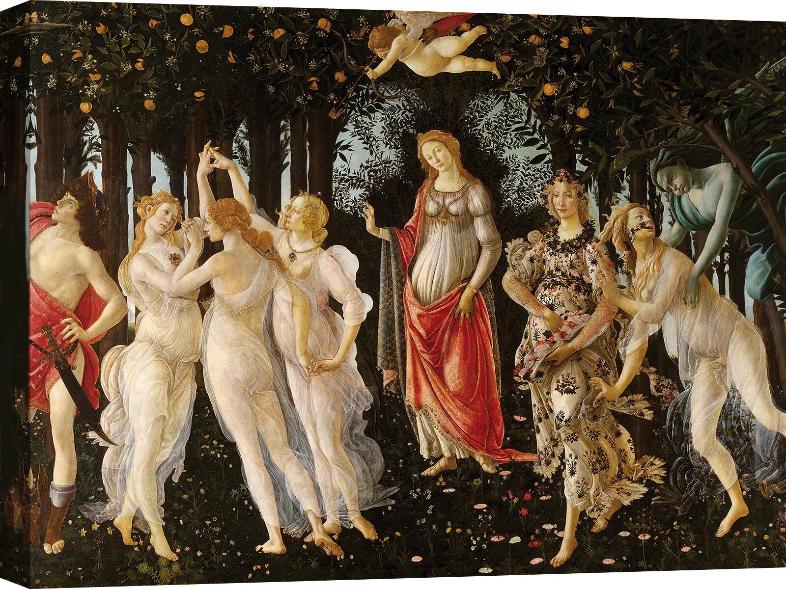 Sandro Botticelli Leinwanddruck in Museumsqualität, Frühling