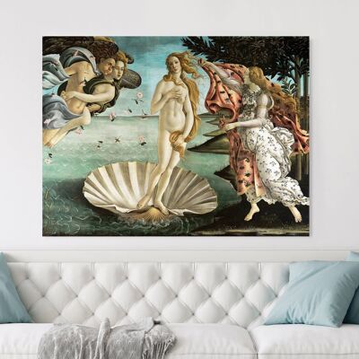 Sandro Botticelli, El nacimiento de Venus, impresión en lienzo con calidad de museo