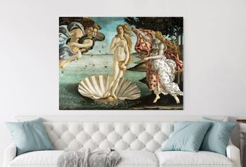 Sandro Botticelli, La Naissance de Vénus, impression sur toile de qualité musée 2